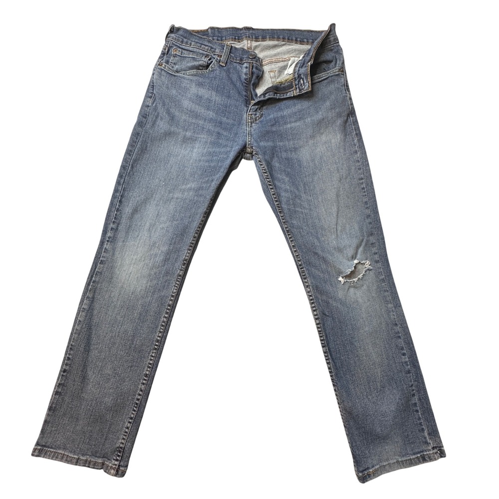 Levi's 559 Jeans Mens 31x30 (31x28) Blue Relaxed Straight Distressed Denim Pants